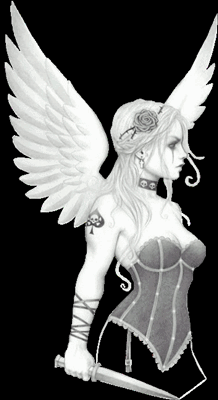 Gif animé gothique ange